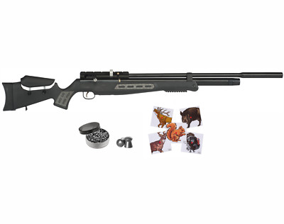 Hatsan BT65SB QE .177 Cal Bolt Action Air Rifle with Targets and Pellets Bundle