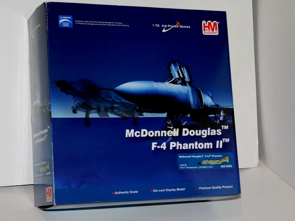 F-4J Phantom II USN VF-21 Freelancers USS Ranger 1974 HOBBY MASTER HA1996 1:72 - Immagine 3 di 4