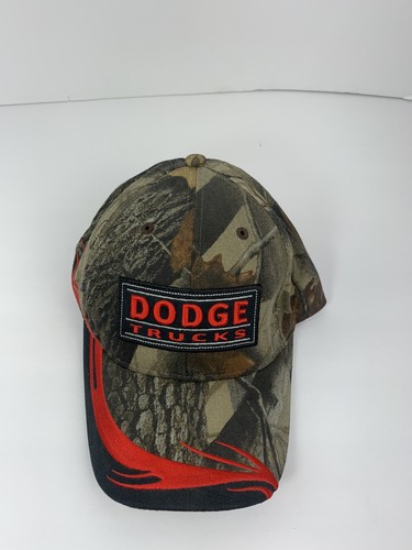 Dodge Trucks Hat Camo Strap Back Baseball Cap GRAB LIFE BY THE HORNS Paramount - Picture 5 of 7