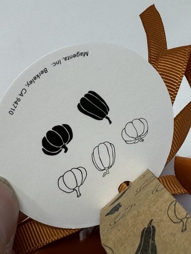 RAE DUNN Artisan Orange Pumpkin Ceramic 4 Measuring Cups By Magenta NWT Fall - Picture 6 of 9