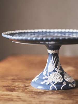 Anthropologie　アンソロポロジー　訳あり　Bistroケーキスタンド The Bistro Tile Stoneware Cake Stand | AnthroHome
