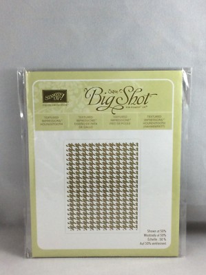 HOUNDSTOOTH Embossing Folder New Stampin Up Big Shot | eBay