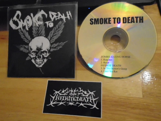 MEGA RARE /100 CD Smoke To Death CD metal Zombie Eating Horse / Infinite Death ! - Image 1 of 1