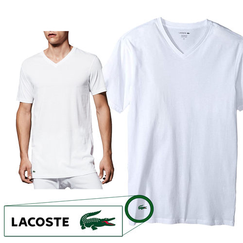 V-Neck Tee Undershirts Cotton T-Shirt 