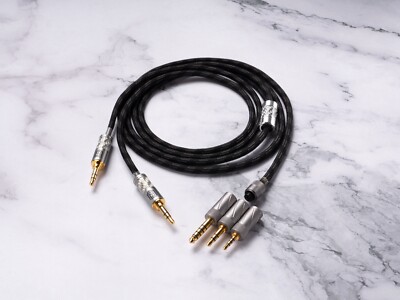 Cable for Denon Ah-D5200, Ah-D7200, Ah-D9200 Dual 3.5mm OCC Copper mix SPC