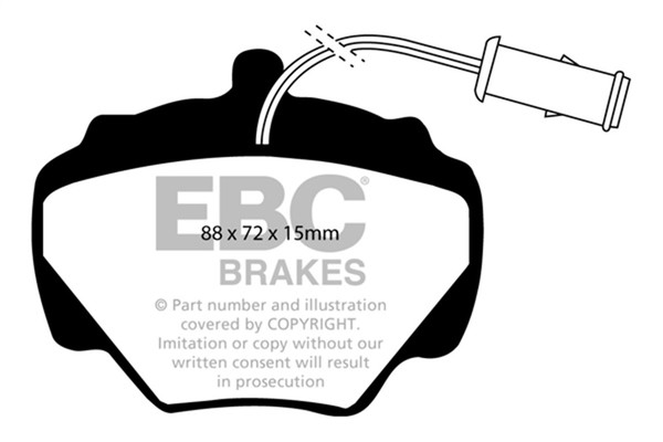EBC Brakes DP4663R Yellowstuff BremsbeläGe FüR StraßE Und Rennstrecke-image