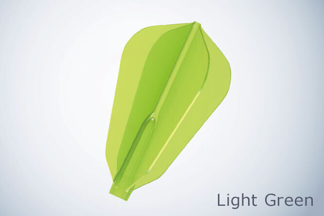 Cosmo Darts Fit Flight AIR Dart Flights - F Shape (Fantail) Lgt Green