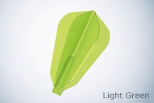 Cosmo Darts Fit Flight AIR Dart Flights - F Shape Fantail Lgt Green