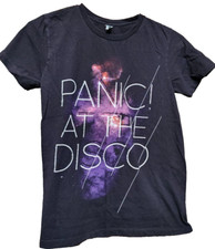 Panic! At The Disco Black T-Shirt Size XS Pop Rock Band Cosmic