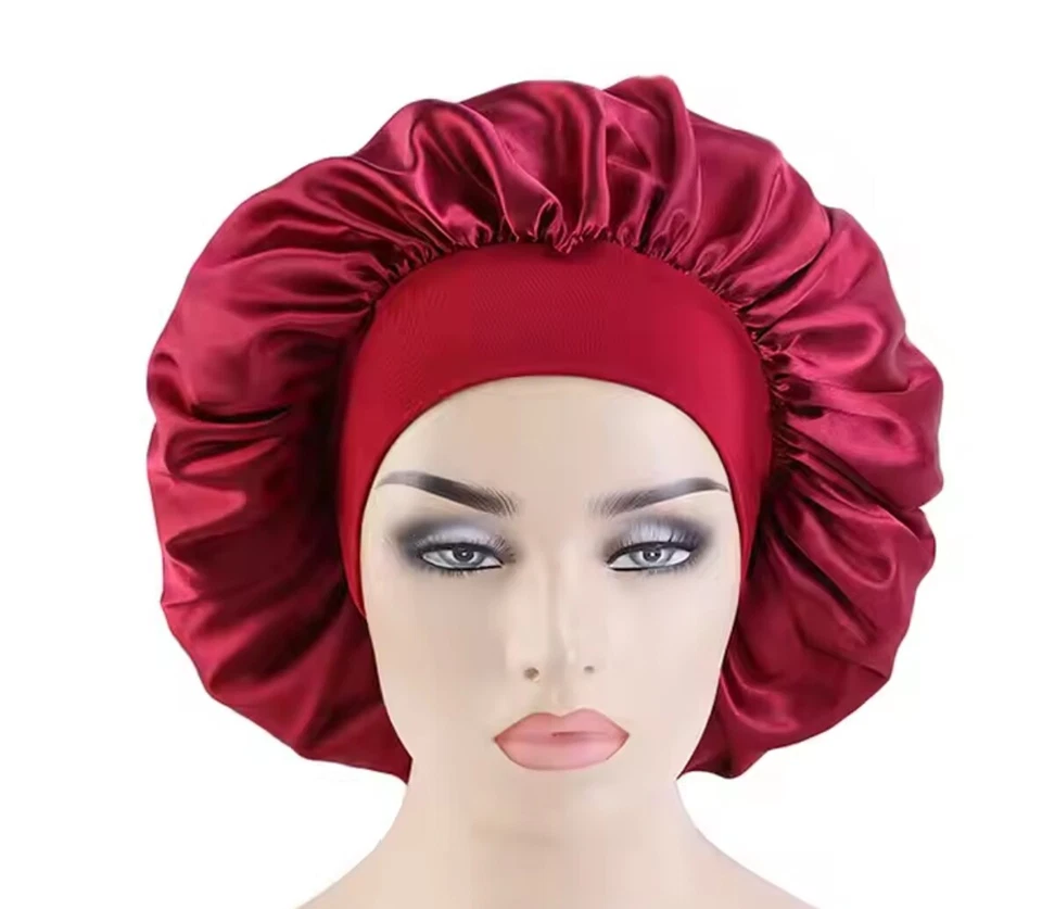 Vendedor de EE. UU. Nuevo gorro de pelo satinado XL antideslizante gorra grande nuevo en caja envío rápido Foto 2 de 4