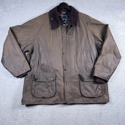 Barbour Jacket Mens 46 Olive Classic Bedale Wax Cotton Rain Coat England Outdoor