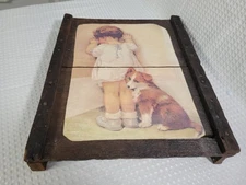 Vintage Bessie Pease Gutmann ‘In Disgrace’ on Raisinrak, approximately  9 x 12