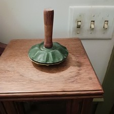 Antique Tin Rattler Noisemaker with Wood Handle.