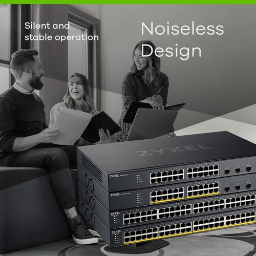 Zyxel Nebula 24-Port Gigabit Ethernet Smart Managed PoE+ Switch with 375 Watt Bu - 第 5/7 張圖片