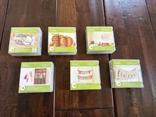 Lot of 6 Cricut Cartridges Unique Images Set  And Handbooks Preowned FREE SHIP