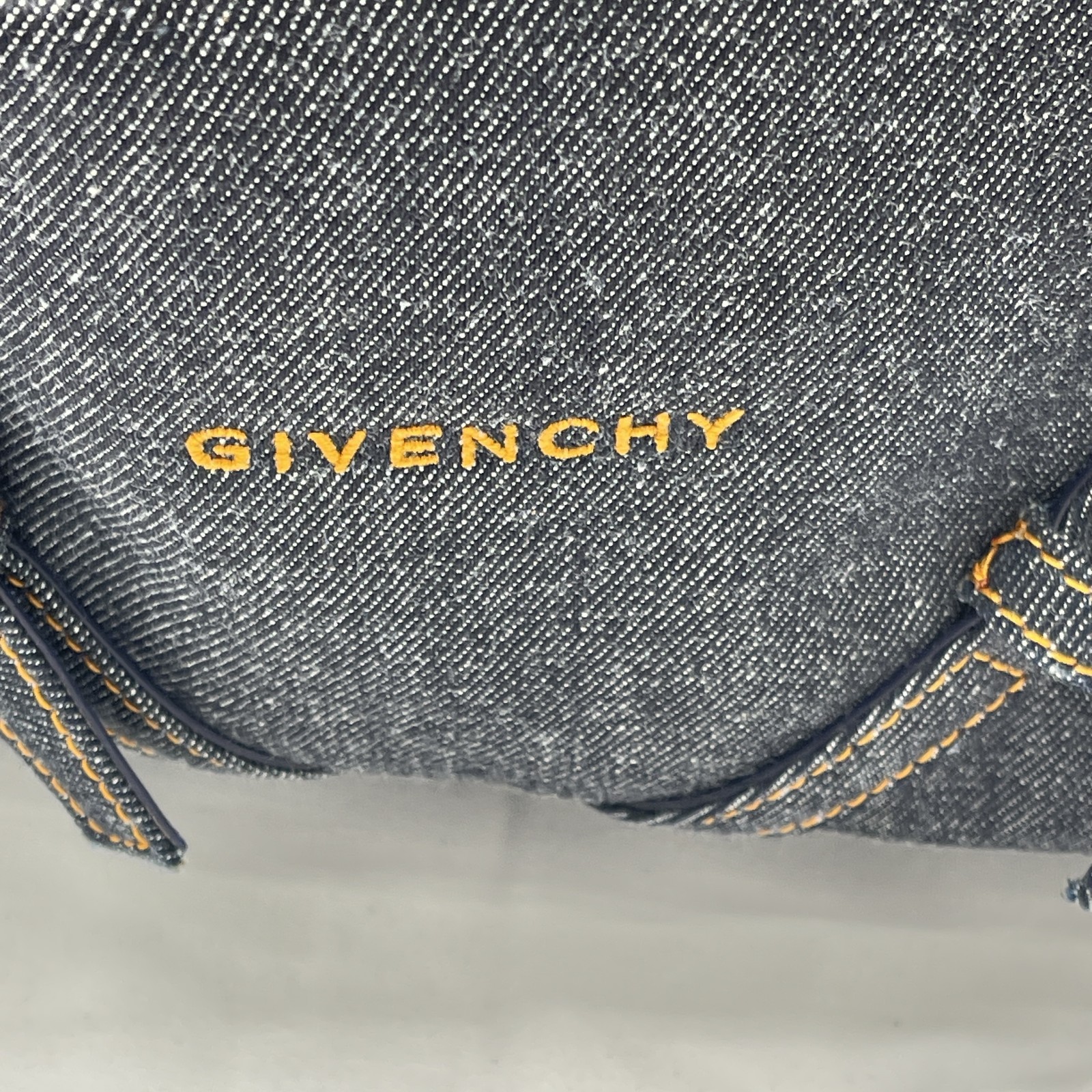 Givenchy Womens Voyou Medium Shoulder Bag Denim Blue thumbnail 3