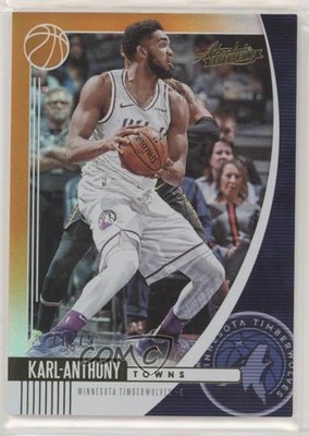2019-20 Panini Absolute Memorabilia Orange 71/75 Karl-Anthony Towns #22 5ox