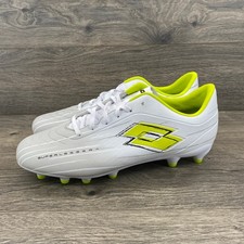 Lotto Superleggera Solista 700 Soccer Cleats Mens 9.5 White Neon Yellow FG Boots