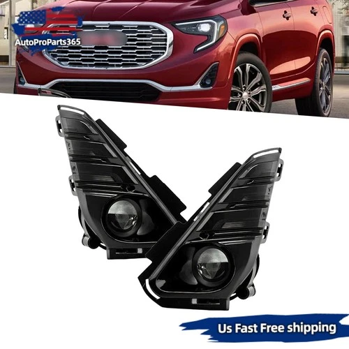 For 2018-2021 GMC Terrain Factory Style Bumper Fog Lights Driving Lamps - product listing photo
