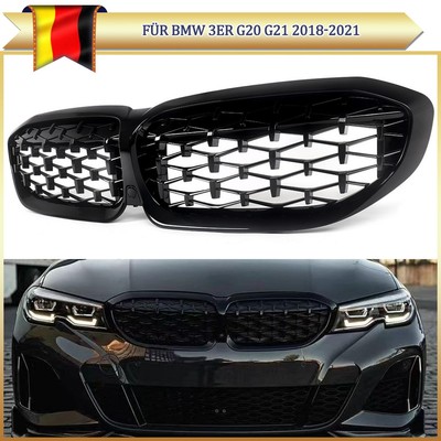 Kühlergrill Diamant Style Für BMW 3er G20 G21 318i 19-22 Nieren Grill Stoßtange