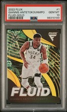 2022-23 Panini Flux - Fluid Giannis Antetokounmpo #1 Gold Prizm /10 Pop 2