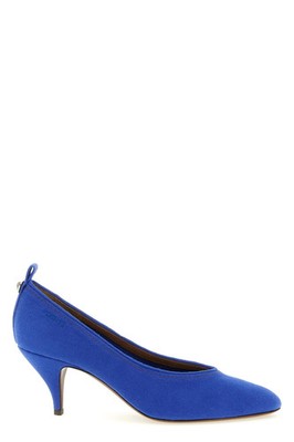 VERSACE Tine Blue Suede Pumps New & Authentic