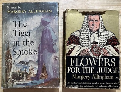 Lot of 2 Margery Allingham: Tiger in the Smoke ~ Flowers for Judge (Campion) HC