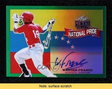 2018 Leaf Metal Draft National Pride Green 2/10 Wander Franco Auto READ va5