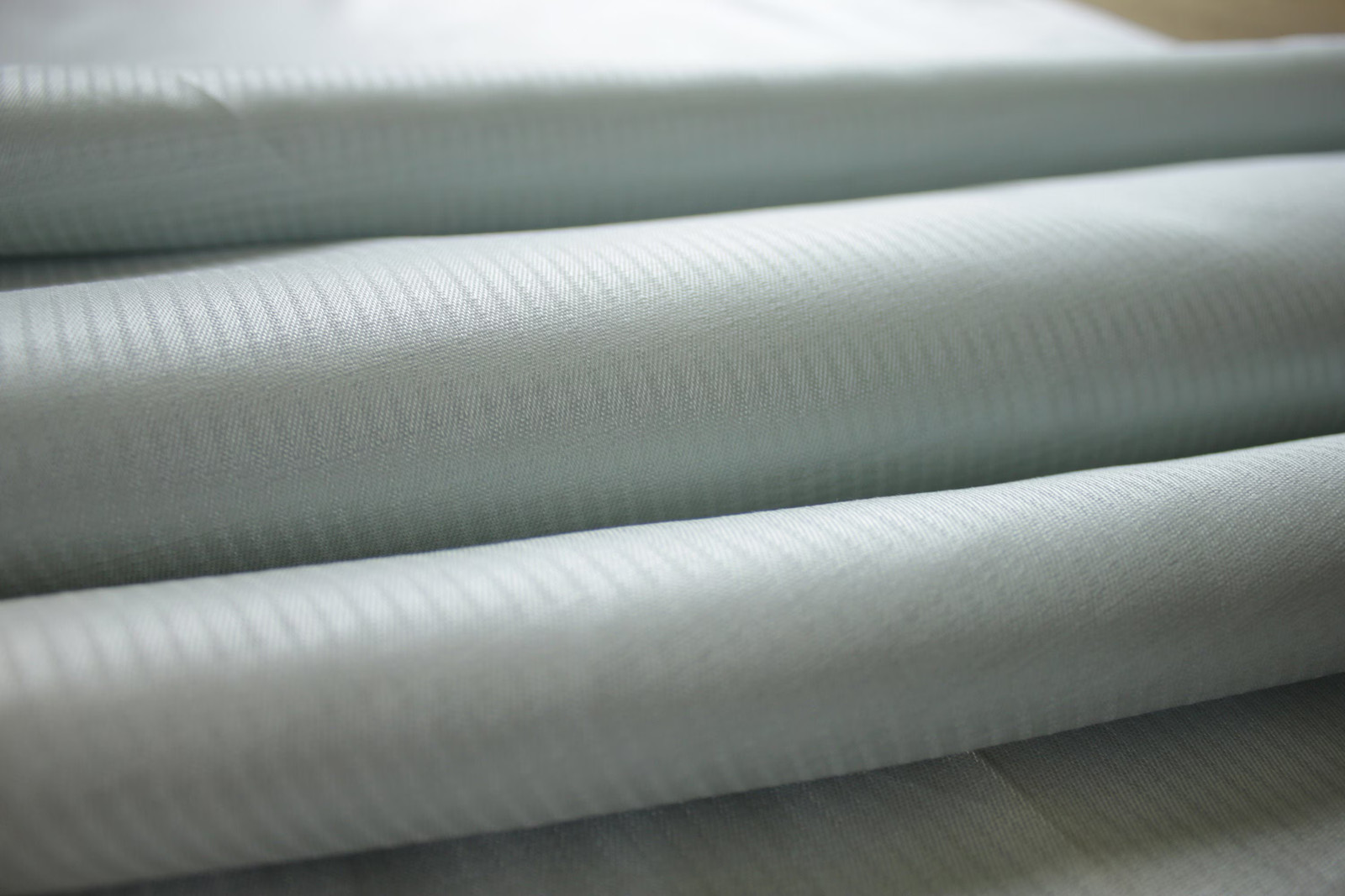 Vintage Silky Fabric by the yard for clothing woven stripe 1940's silvery p