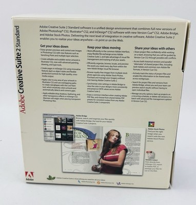VINTAGE Adobe Creative Suite 2 Standard CS2 PC Windows Complete