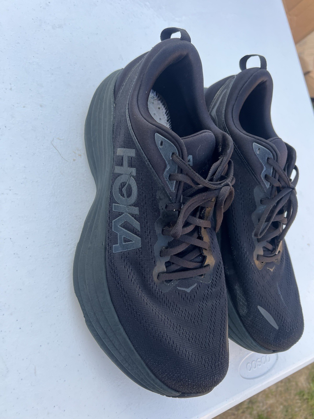 Men’s Black HOKA Bondi 8 Running Shoes Size 14 4E Extra Wide thumbnail 4