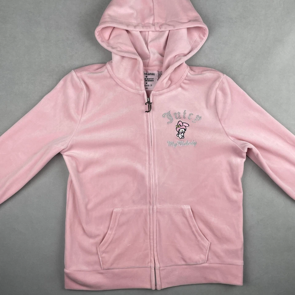 Forever 21 X Juicy Couture X Hello Kitty My Melody Hoodie Girls XL 13/14 Rare - Image 3 of 4