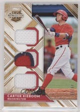 2018 Panini Elite Extra Edition Triple Materials Gold 46/99 Carter Kieboom hg6