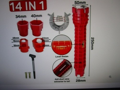 #ad #ad Faucet Sink Installer 14in1 Multi Tool Pipe Wrench Plumbing for Kitchen Bathroom $10.00
