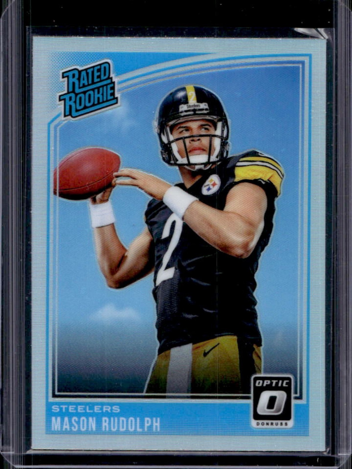 2018 Panini Donruss Optic Mason Rudolph Holo Prizm Rookie RC #155 Steelers