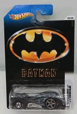 2012 Hot Wheels Batman 1989 Flame BATMOBILE Black 8/8 EXCELLENT