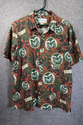 Shinesty Colorado State Rams Button Up Mens XL Pocket Football Collage Casual