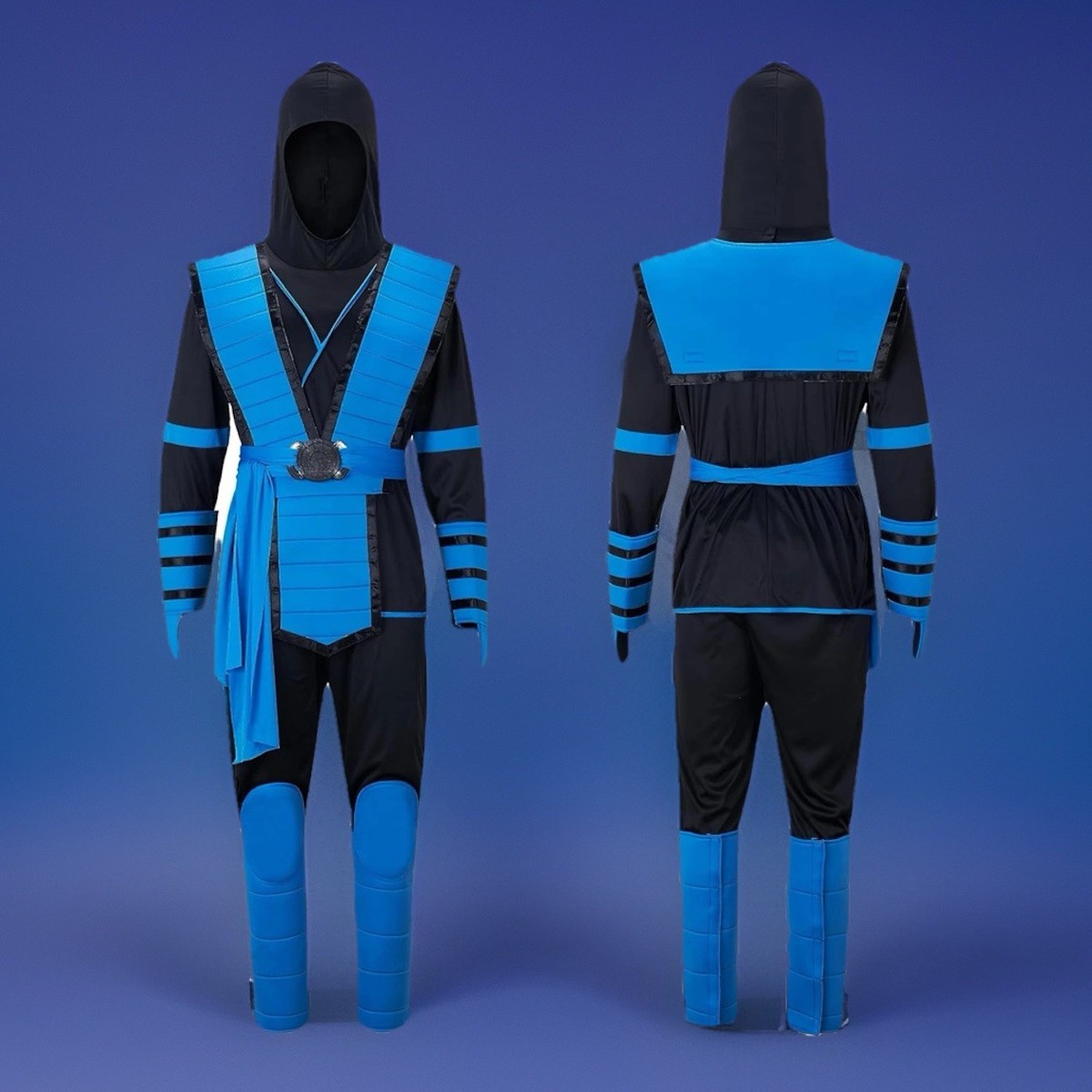 NEW Medium Men Blue Ninja Costume Adult Halloween Cosplay Sub Zero