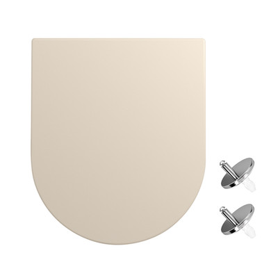 WC Sitz D-Form Softclose Urea-Duroplast Antibakteriell Abnehmbar Quick Release