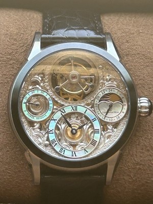Constantin Weisz, Tourbillon Limited Edition 72 Hour Power Reserve Skeletonized.