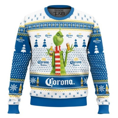 Corona Extra Grinch Ugly Sweater