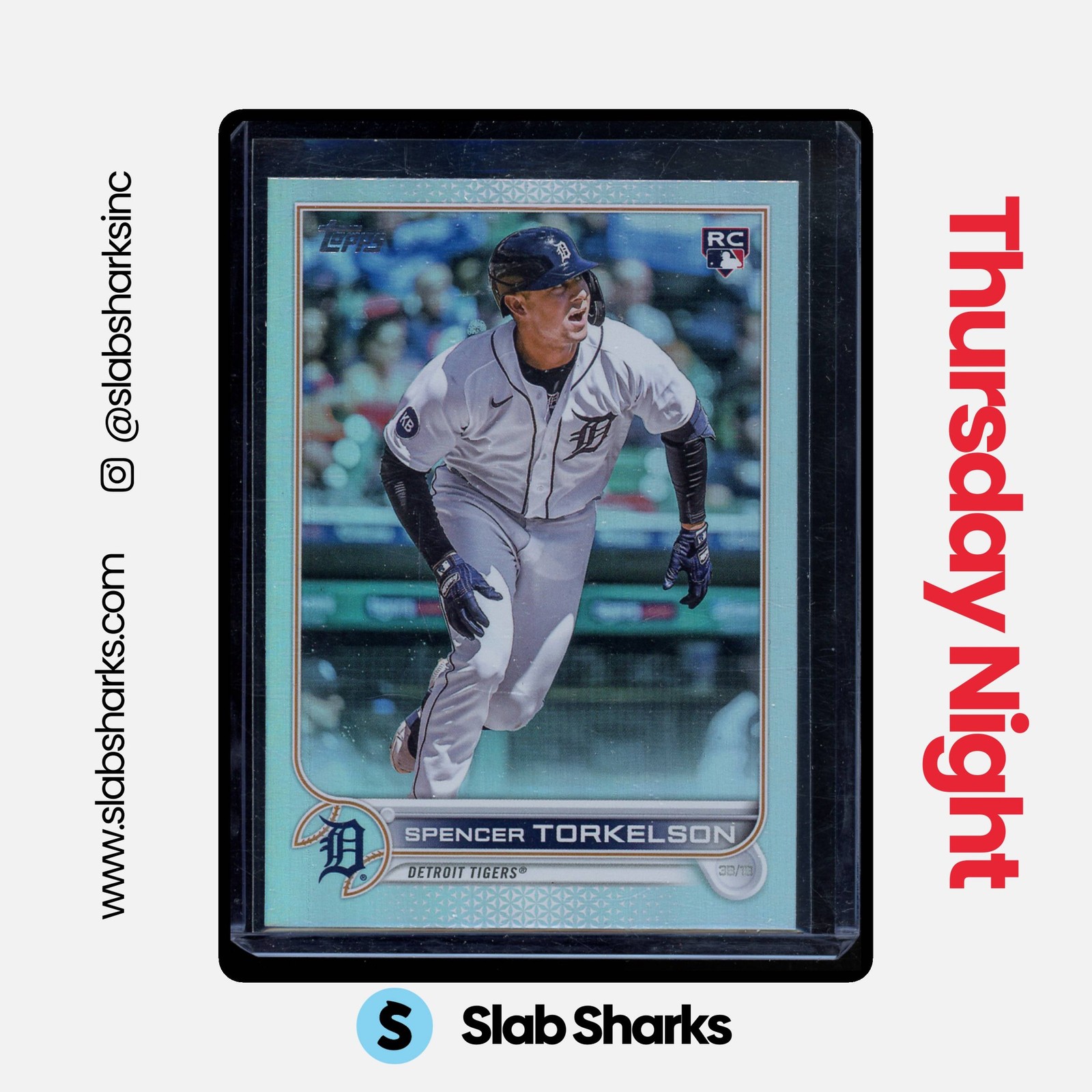 2022 TOPPS UPDATE #US20 SPENCER TORKELSON RAINBOW FOIL RC ROOKIE