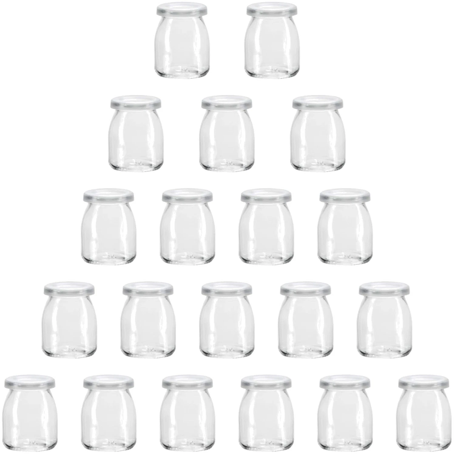20-Pack 7oz Glass Jars with Lids - Food Storage Solution
Opens in a new window or tab