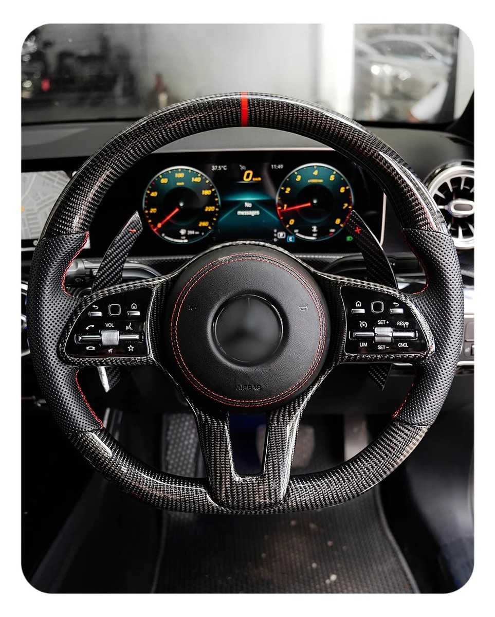 Carbon fiber steering wheel for Mercedes-Benz A180 A200 W177 W176