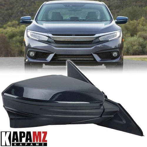 Side Mirror Passenger Right w/ Camera Cosmic Blue For Honda Civic 2016 2017-2020