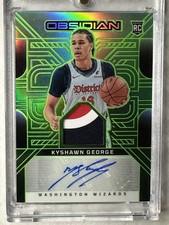 2024 Obsidian - /25 Rookie Jersey Ink Kyshawn George Electric Etch Green Flood