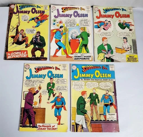 D-80 VINTAGE 1960'S COLLECTION OF DC COMICS-SUPERMAN'S PAL JIMMY OLSEN LOT!