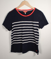 Joules Carley Stripe Classic Crew T-Shirt Navy uk 12