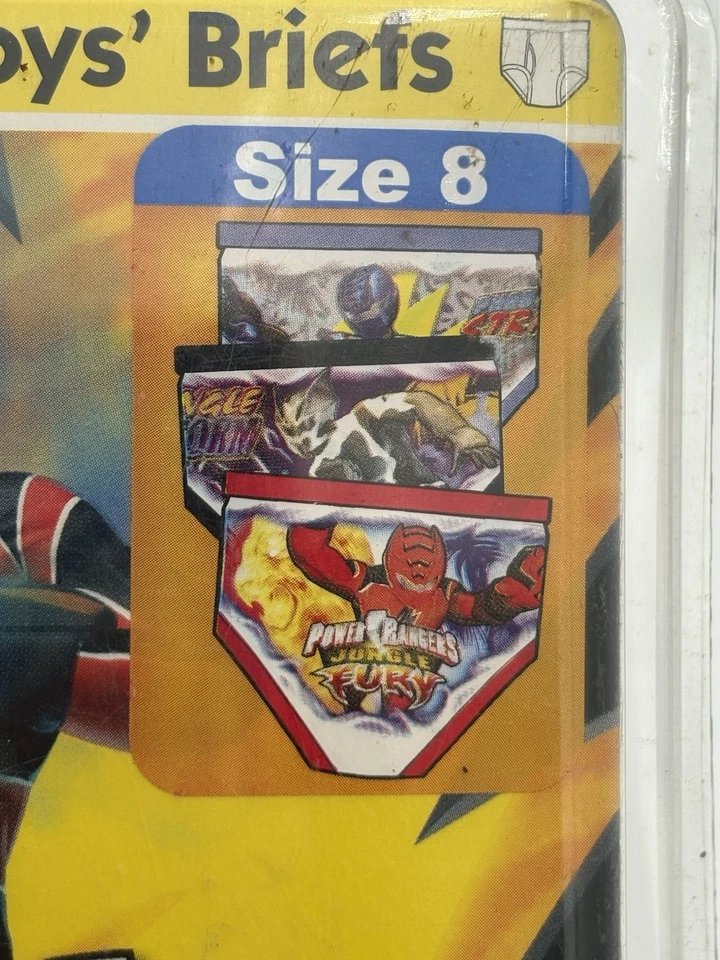 VTG 2007 Power Rangers Jungle Fury Boys Briefs Sz 8 FRUIT OF THE LOOM FUNPALS - Image 3 of 4