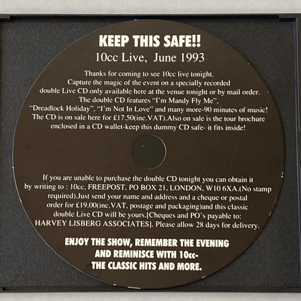 10cc ‎– The Classic Hits Tour...And More Digipak CD Single - Image 4 of 4